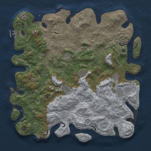 Thumbnail Rust Map: Procedural Map, Size: 4600, Seed: 1338, 19 Monuments