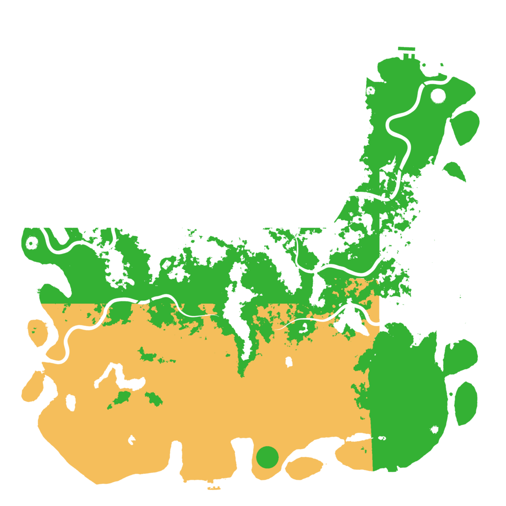 Biome Rust Map: Procedural Map, Size: 6000, Seed: 62993867