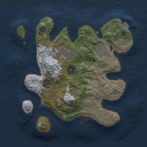 Thumbnail Rust Map: Procedural Map, Size: 2500, Seed: 1463964656, 6 Monuments