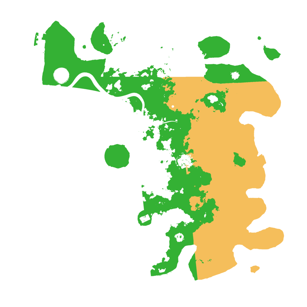 Biome Rust Map: Procedural Map, Size: 3500, Seed: 614745523