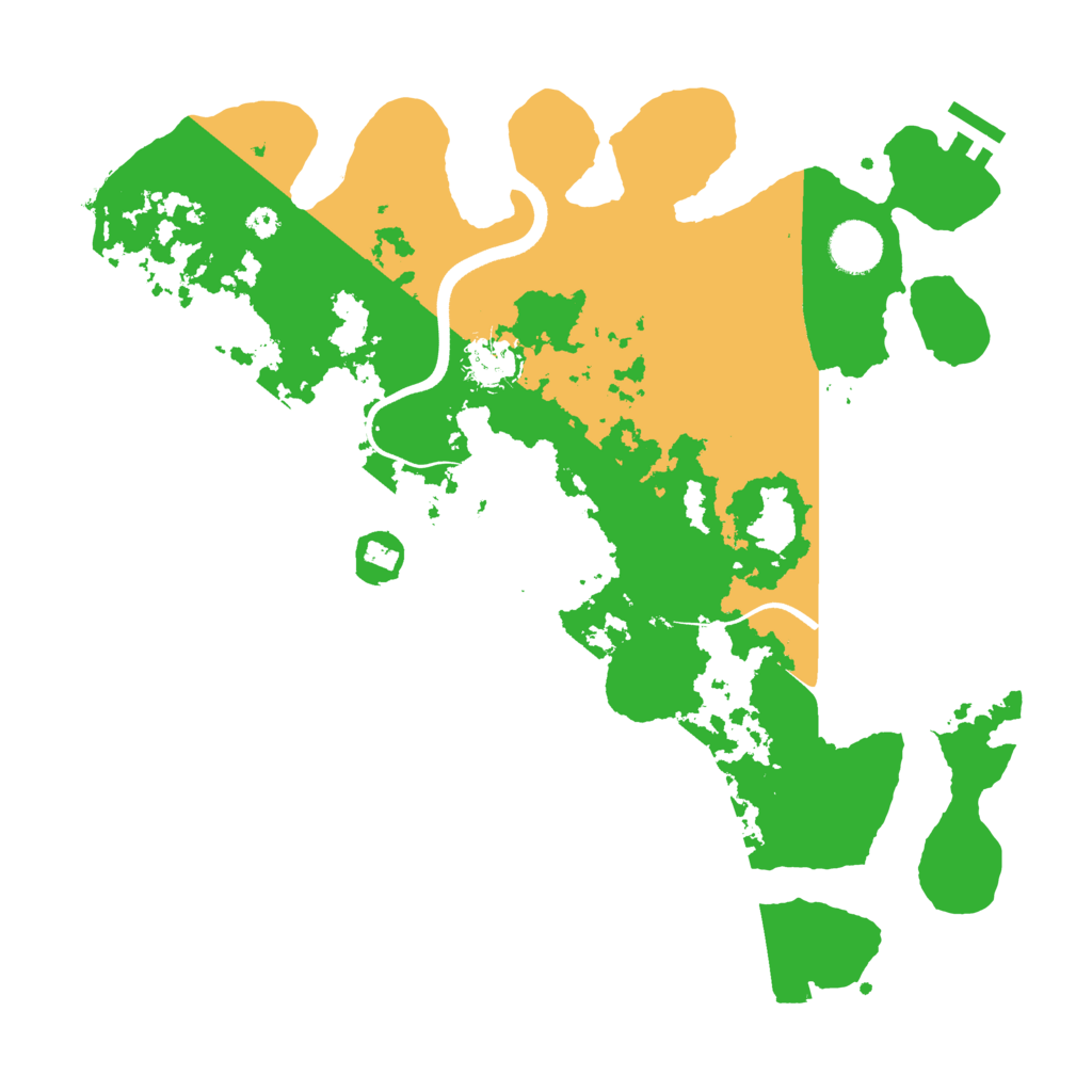 Biome Rust Map: Procedural Map, Size: 3600, Seed: 47819489