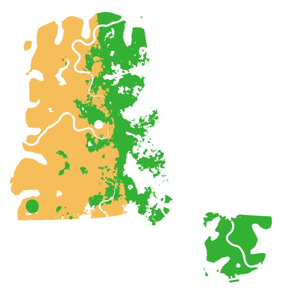 Biome Rust Map: Procedural Map, Size: 6000, Seed: 81106109
