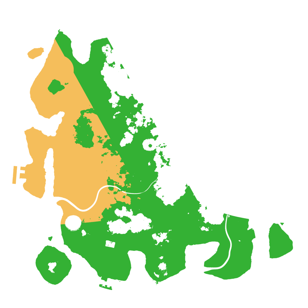 Biome Rust Map: Procedural Map, Size: 3500, Seed: 18688