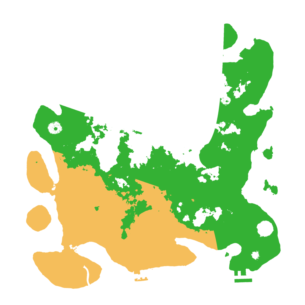 Biome Rust Map: Procedural Map, Size: 3500, Seed: 311884825