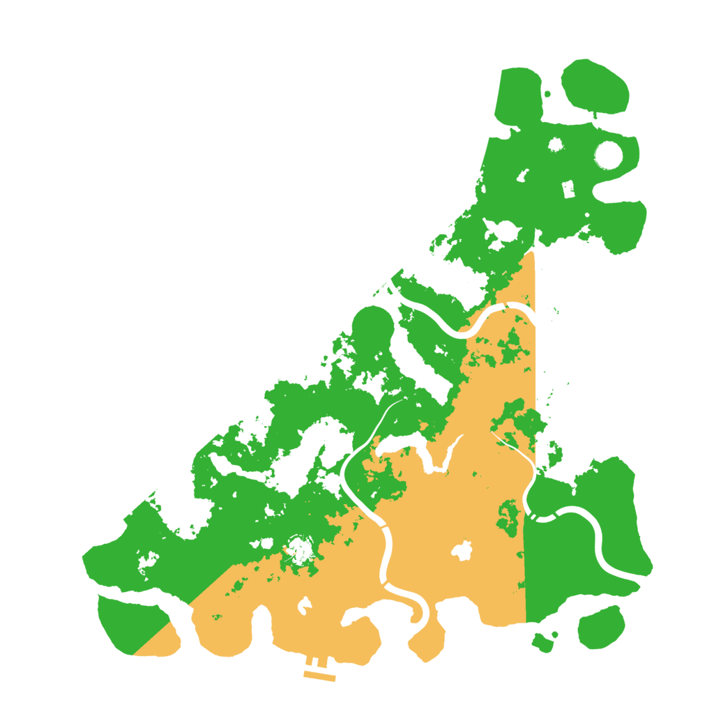 Biome Rust Map: Procedural Map, Size: 4500, Seed: 844574822