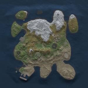 Thumbnail Rust Map: Procedural Map, Size: 2500, Seed: 808690978, 7 Monuments