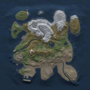 Thumbnail Rust Map: Procedural Map, Size: 2500, Seed: 808690978, 8 Monuments