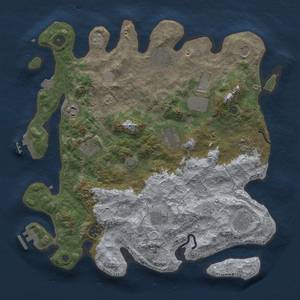 Thumbnail Rust Map: Procedural Map, Size: 3850, Seed: 36436006, 19 Monuments