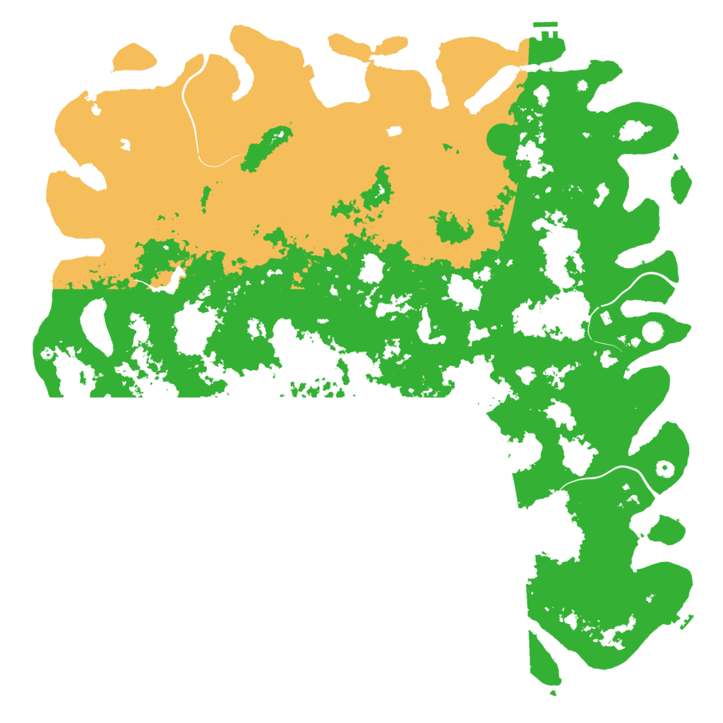 Biome Rust Map: Procedural Map, Size: 6000, Seed: 1619619832