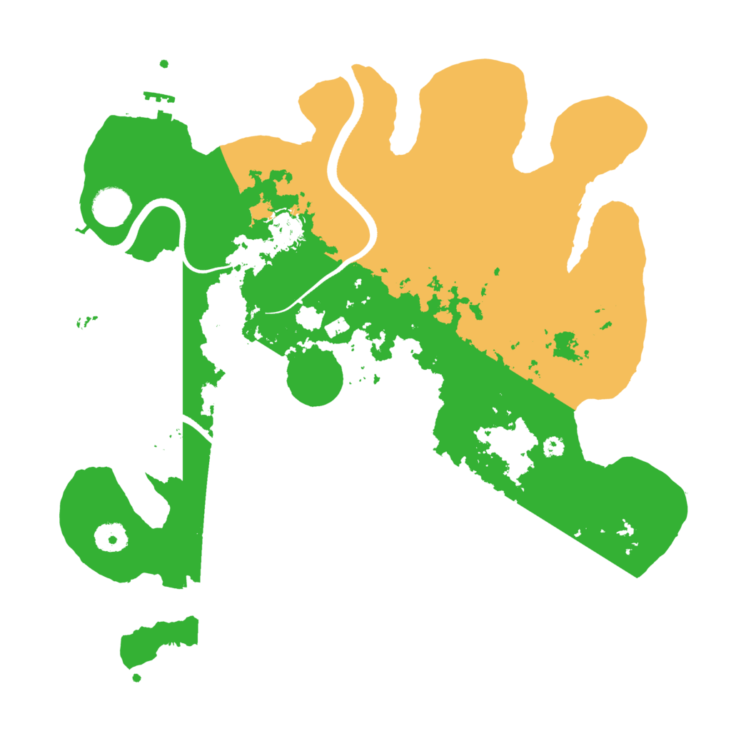 Biome Rust Map: Procedural Map, Size: 3500, Seed: 754979111