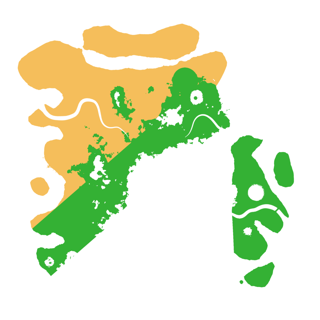 Biome Rust Map: Procedural Map, Size: 3500, Seed: 637673461
