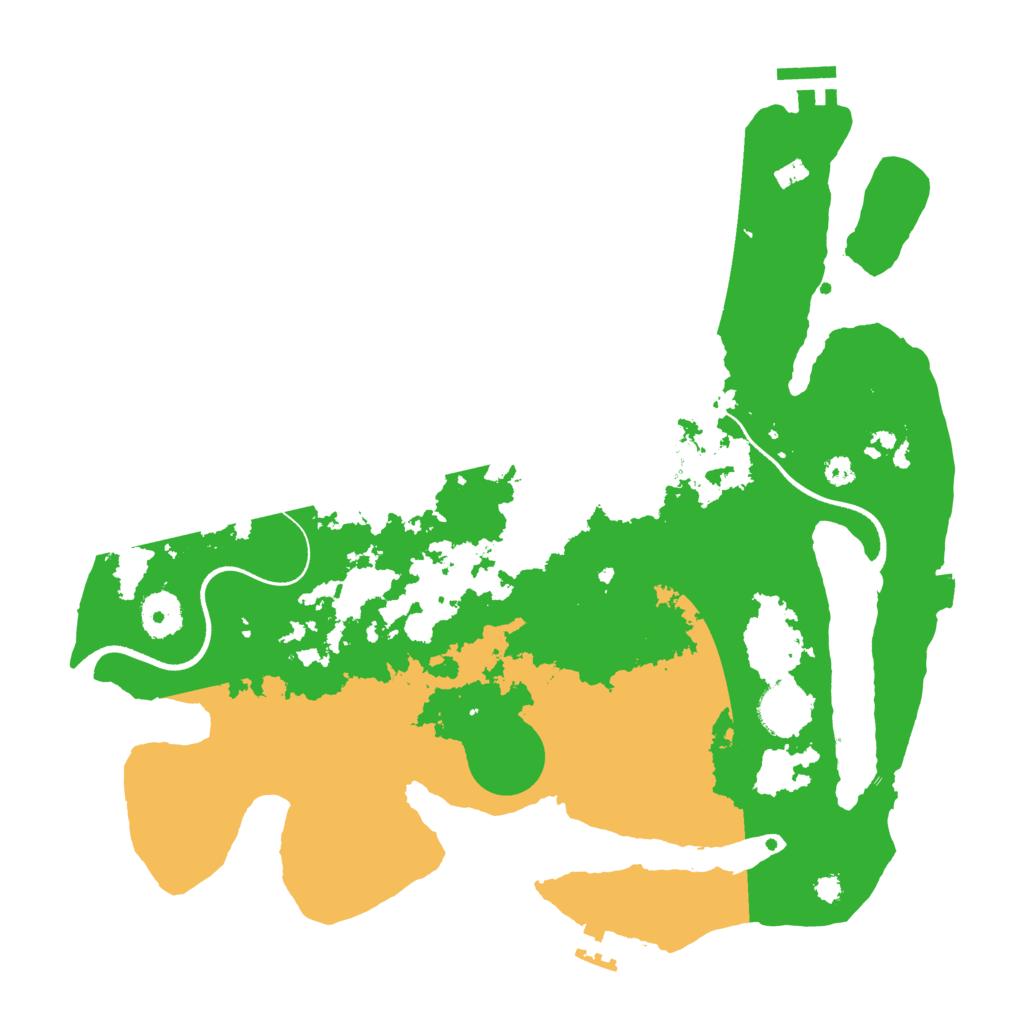 Biome Rust Map: Procedural Map, Size: 3500, Seed: 5445646