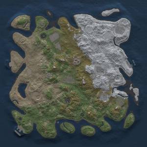 Thumbnail Rust Map: Procedural Map, Size: 4000, Seed: 1538995096, 19 Monuments