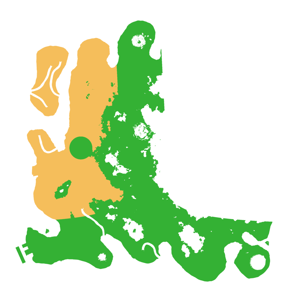 Biome Rust Map: Procedural Map, Size: 3500, Seed: 12175381