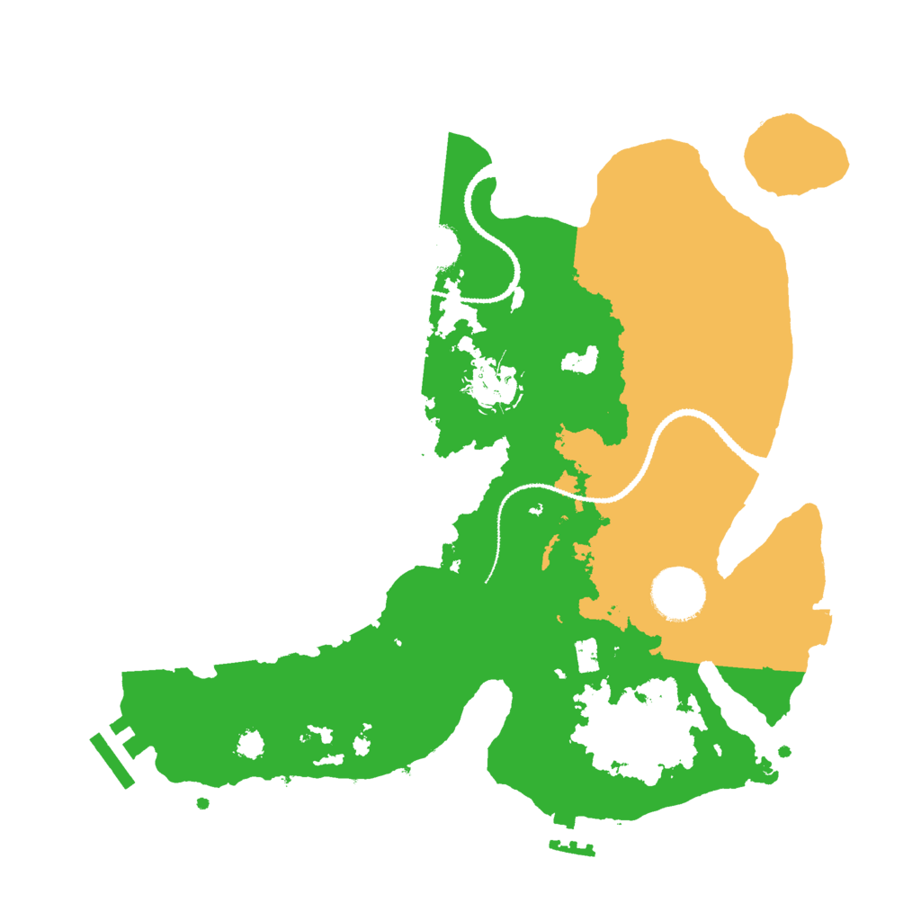 Biome Rust Map: Procedural Map, Size: 3000, Seed: 91857