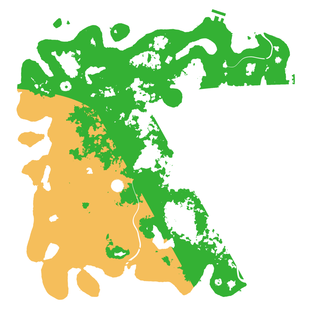 Biome Rust Map: Procedural Map, Size: 4500, Seed: 727272727