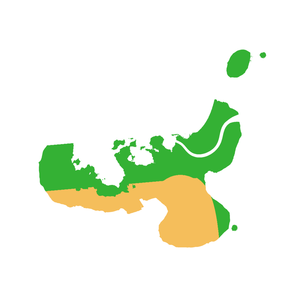 Biome Rust Map: Procedural Map, Size: 2000, Seed: 158483