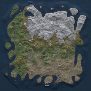 Thumbnail Rust Map: Procedural Map, Size: 4250, Seed: 332777761, 19 Monuments