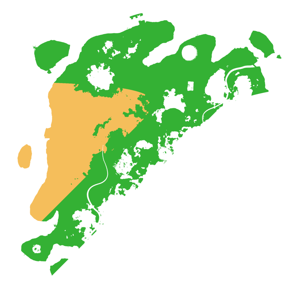 Biome Rust Map: Procedural Map, Size: 3500, Seed: 287887566