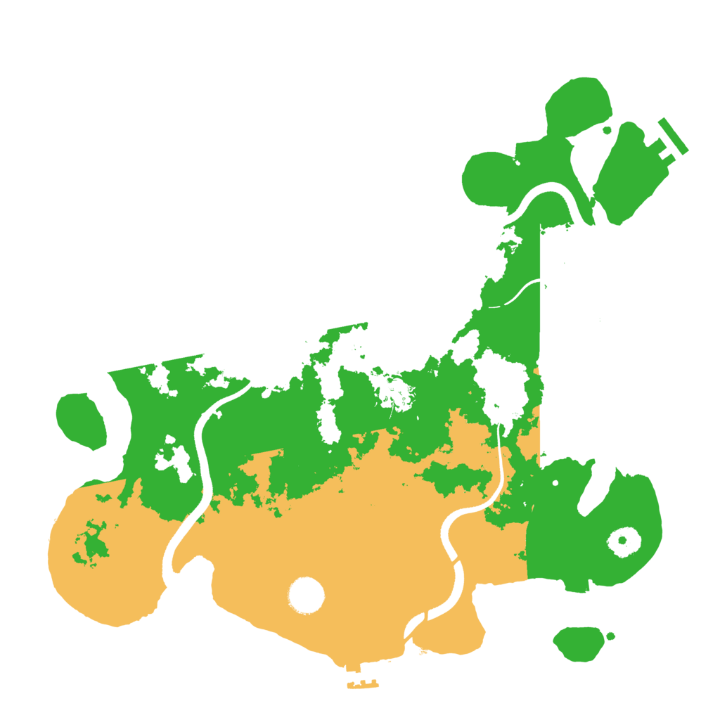 Biome Rust Map: Procedural Map, Size: 3500, Seed: 30487853