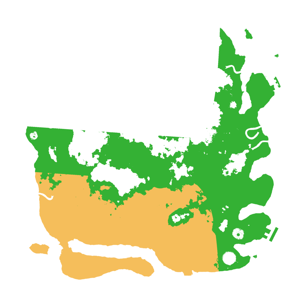 Biome Rust Map: Procedural Map, Size: 4000, Seed: 28016