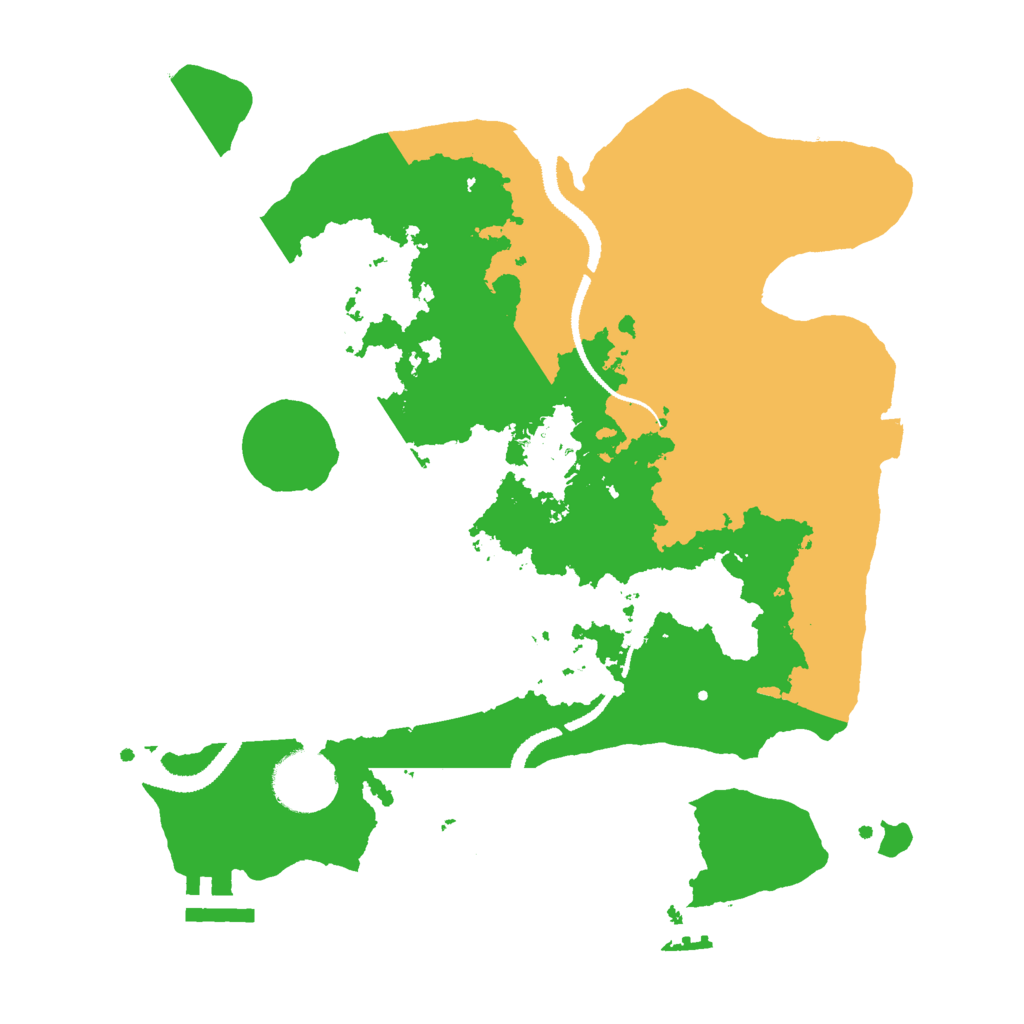 Biome Rust Map: Procedural Map, Size: 3000, Seed: 508374265