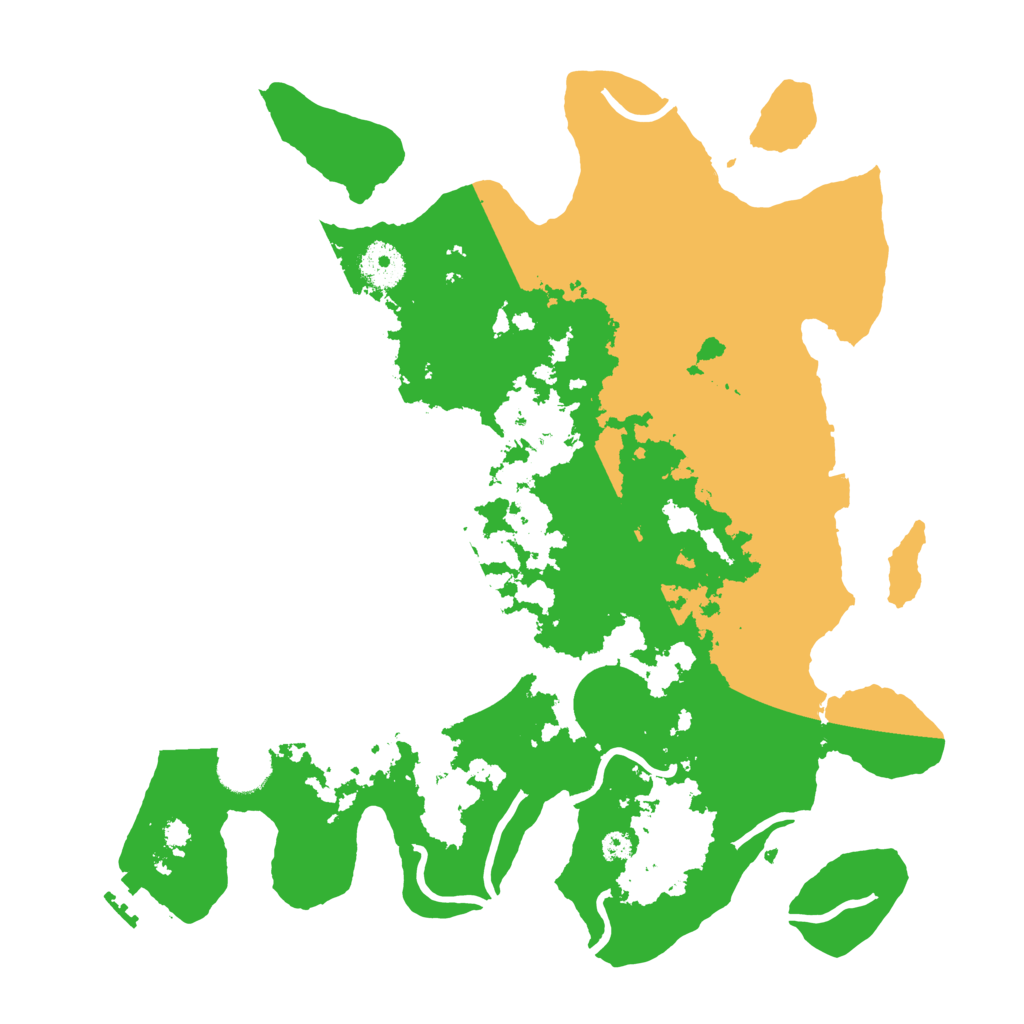 Biome Rust Map: Procedural Map, Size: 3500, Seed: 24156223