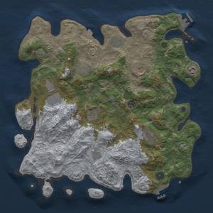 Thumbnail Rust Map: Procedural Map, Size: 4000, Seed: 1059650714, 18 Monuments