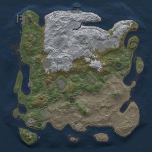 Thumbnail Rust Map: Procedural Map, Size: 4000, Seed: 465089278, 18 Monuments