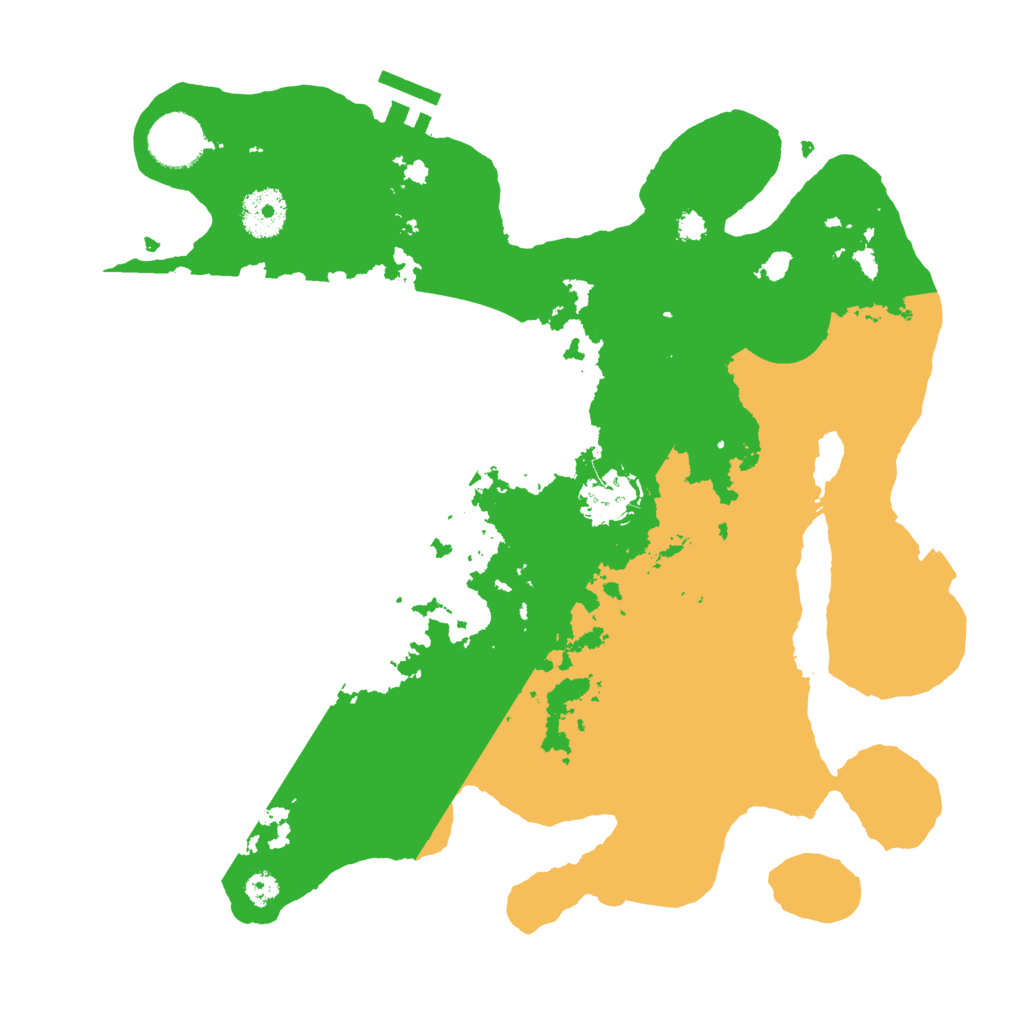 Biome Rust Map: Procedural Map, Size: 3250, Seed: 42069710