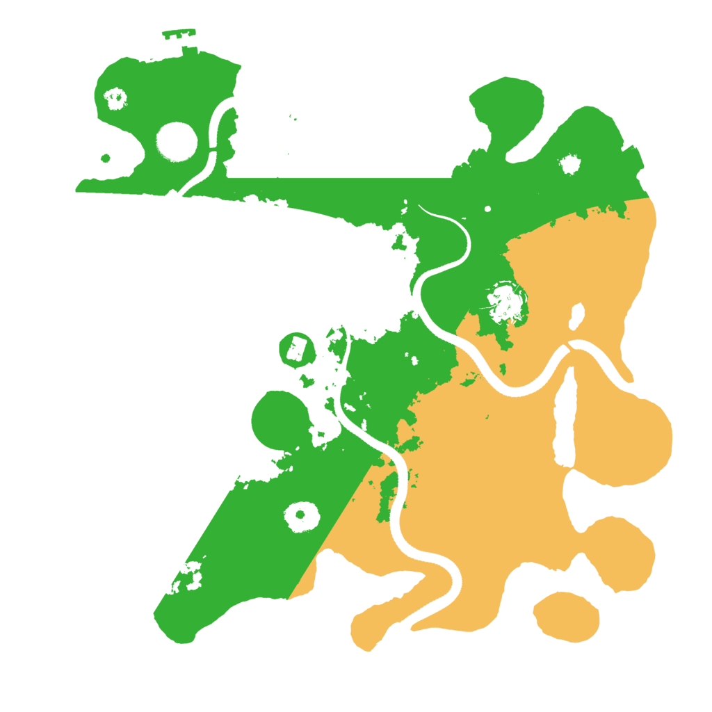 Biome Rust Map: Procedural Map, Size: 3250, Seed: 42069710