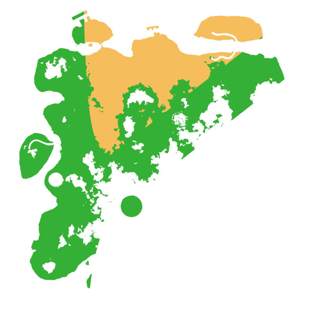 Biome Rust Map: Procedural Map, Size: 3900, Seed: 2008