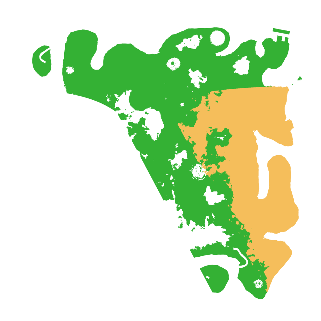 Biome Rust Map: Procedural Map, Size: 3800, Seed: 33333