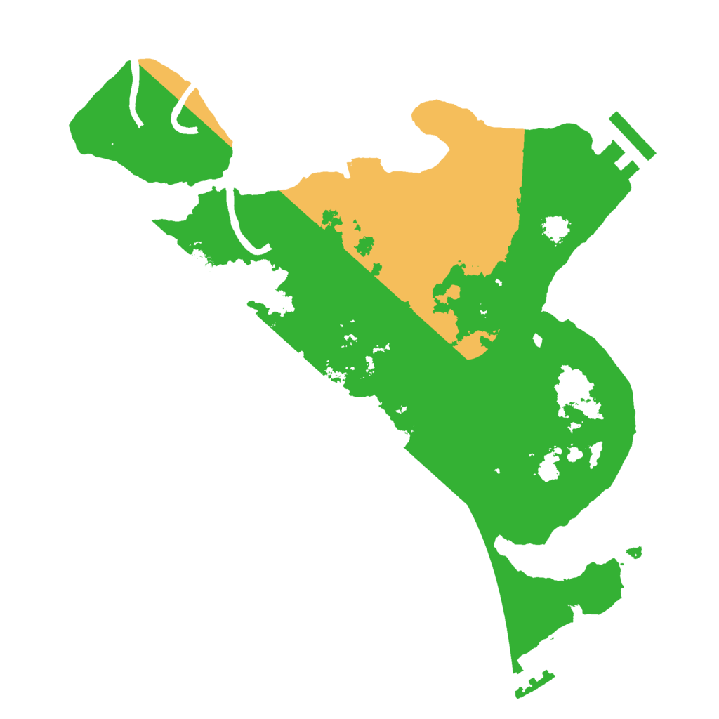 Biome Rust Map: Procedural Map, Size: 2500, Seed: 75983