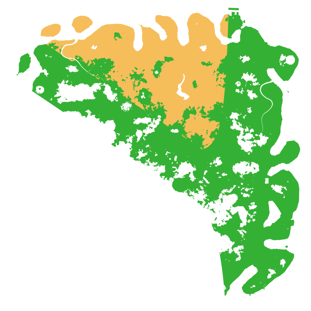 Biome Rust Map: Procedural Map, Size: 6000, Seed: 234077877