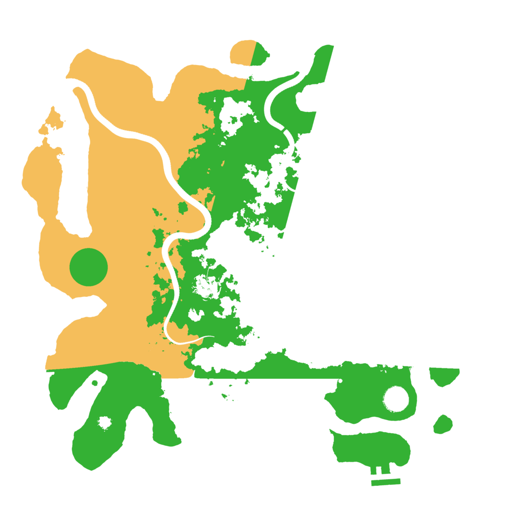Biome Rust Map: Procedural Map, Size: 3500, Seed: 7192023