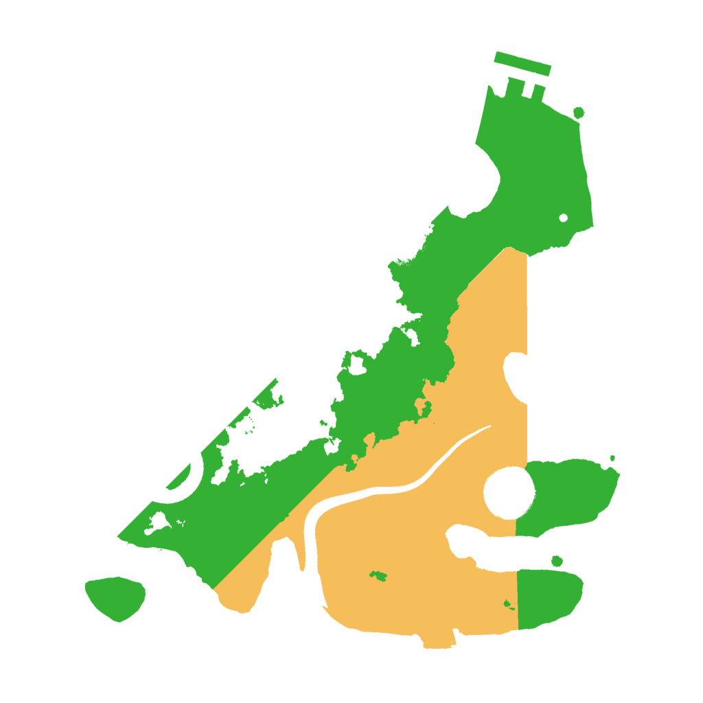 Biome Rust Map: Procedural Map, Size: 2500, Seed: 1489189156