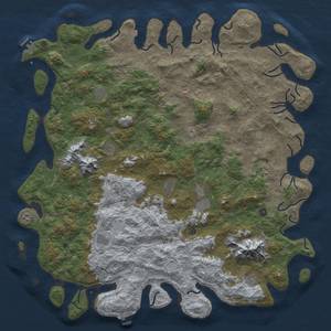 Thumbnail Rust Map: Procedural Map, Size: 6000, Seed: 4895236, 19 Monuments