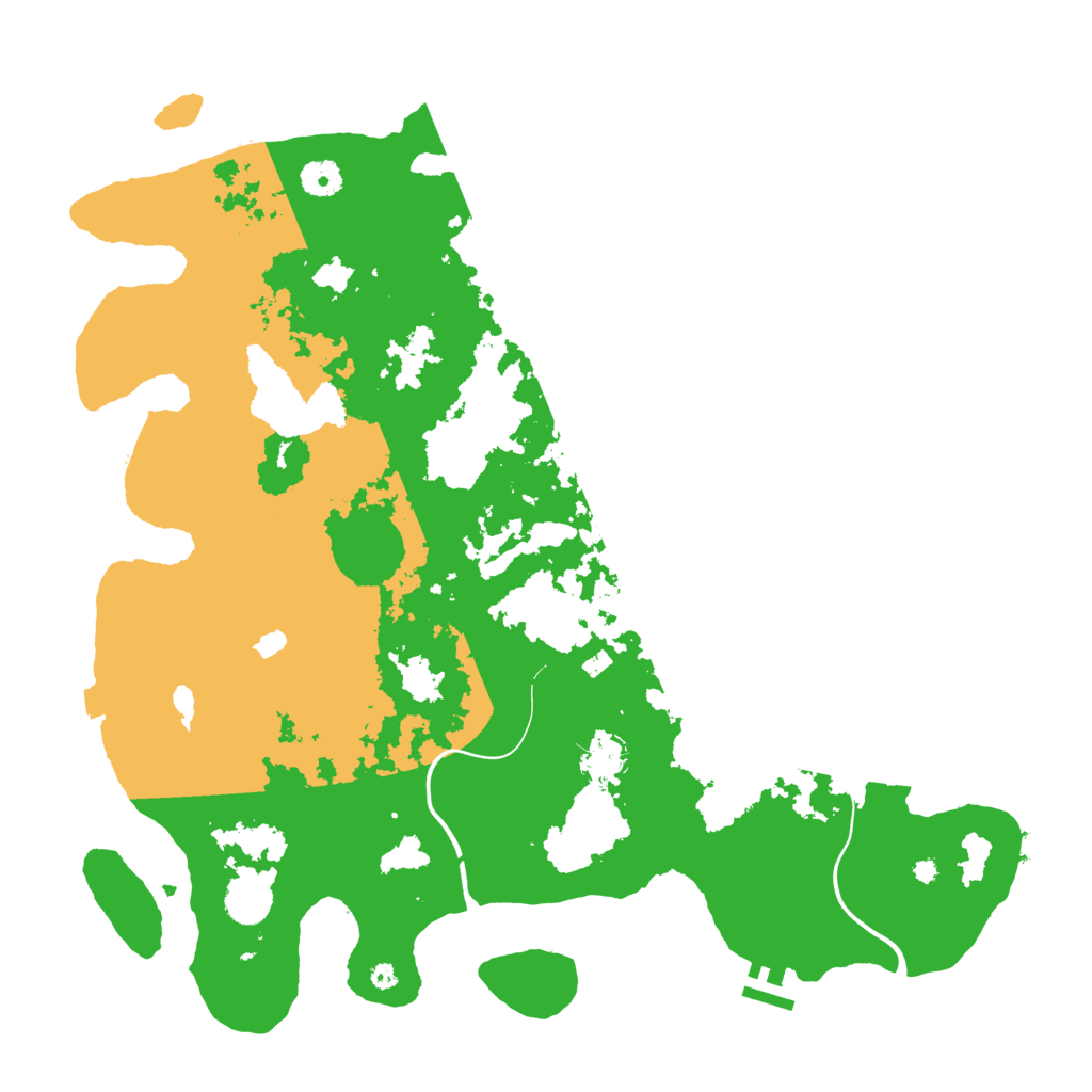Biome Rust Map: Procedural Map, Size: 4200, Seed: 38536