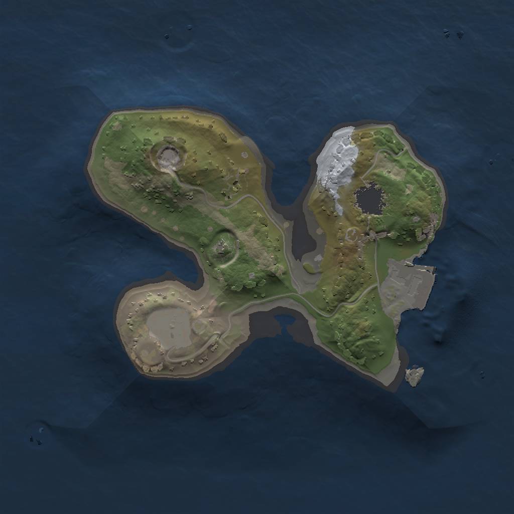 Rust Map: Procedural Map, Size: 1350, Seed: 803322021, 3 Monuments