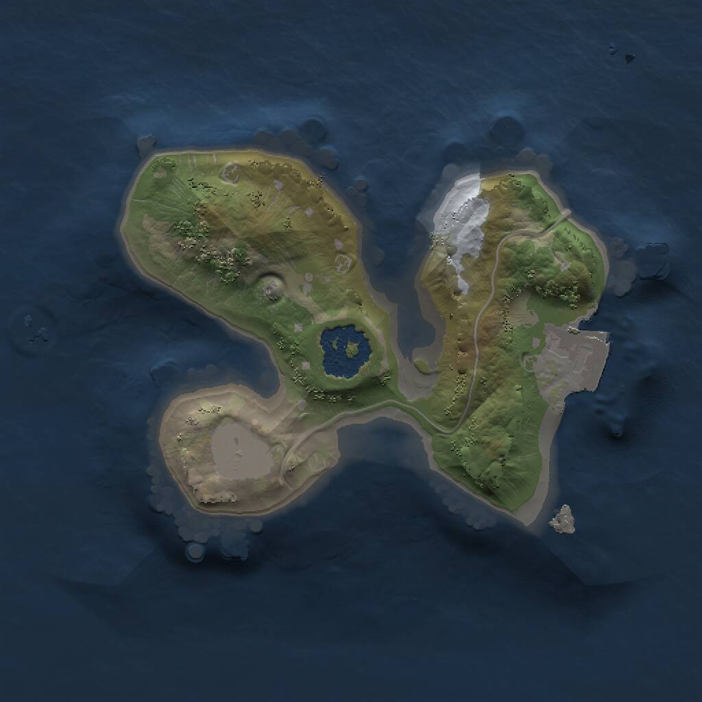 Rust Map: Procedural Map, Size: 1350, Seed: 803322021, 1 Monuments