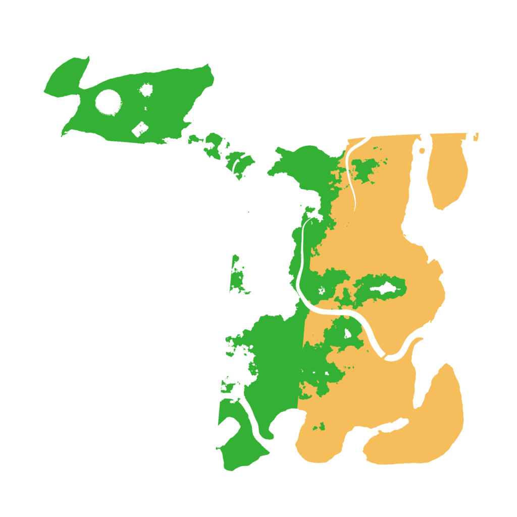 Biome Rust Map: Procedural Map, Size: 3600, Seed: 11308