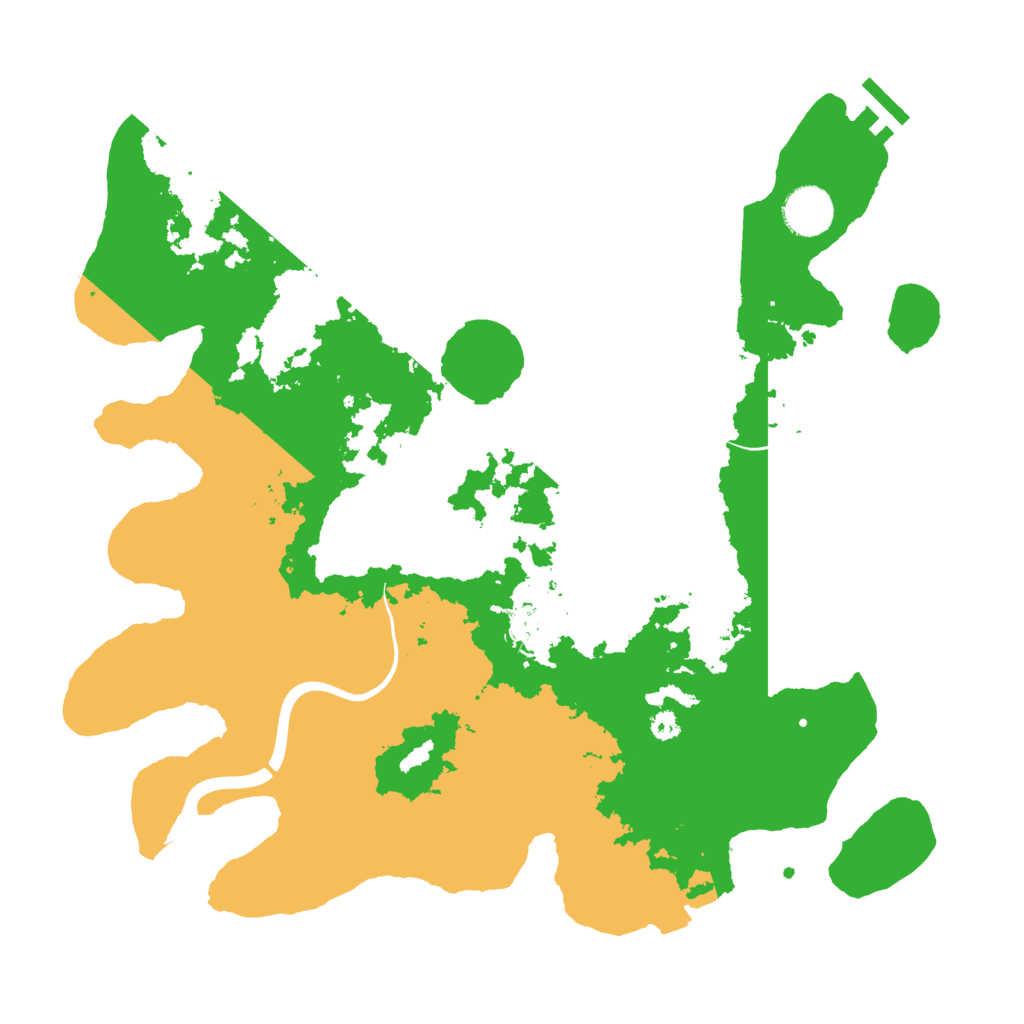 Biome Rust Map: Procedural Map, Size: 3600, Seed: 21308