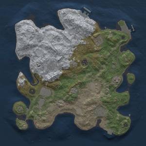 Thumbnail Rust Map: Procedural Map, Size: 3500, Seed: 538529697, 16 Monuments