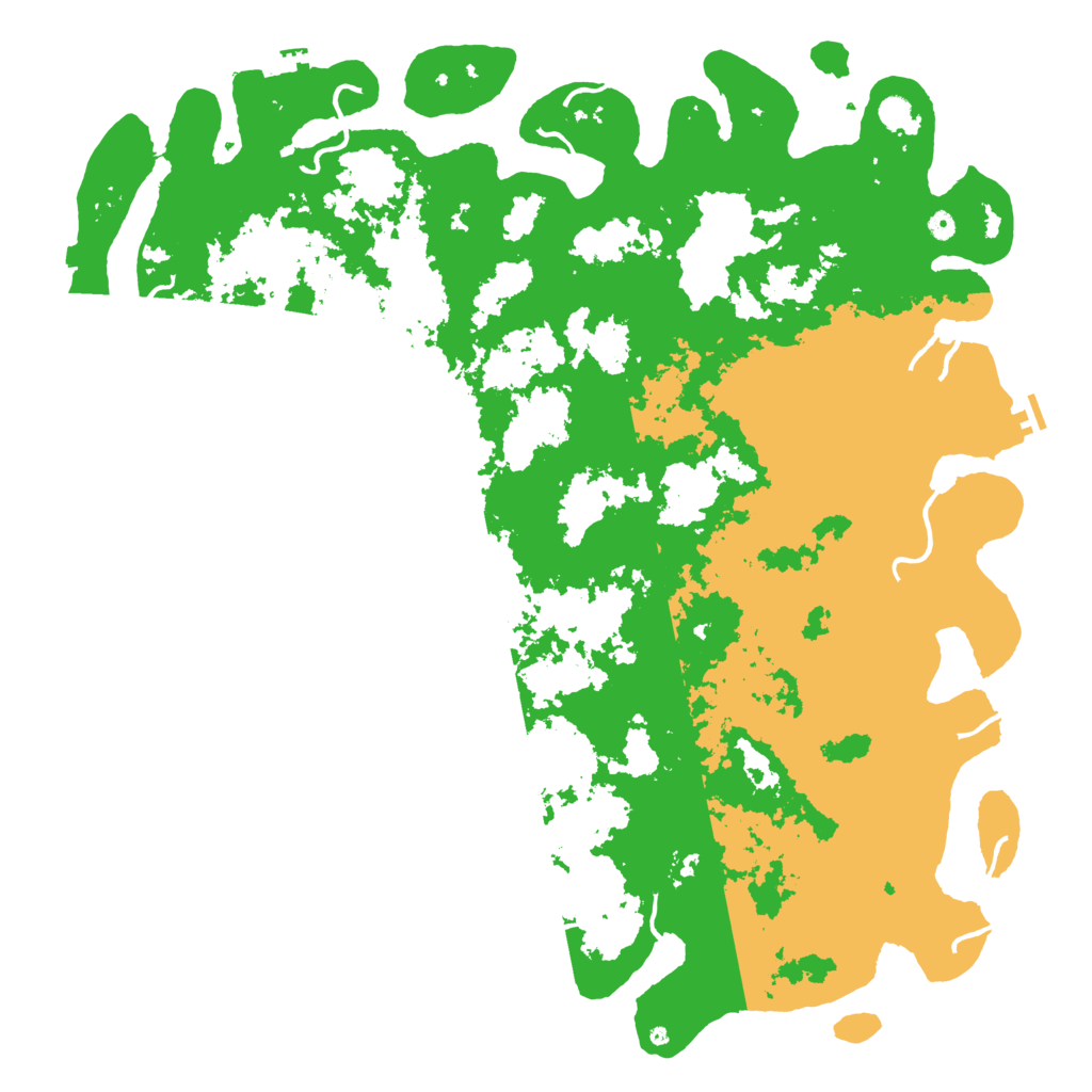 Biome Rust Map: Procedural Map, Size: 6000, Seed: 18442