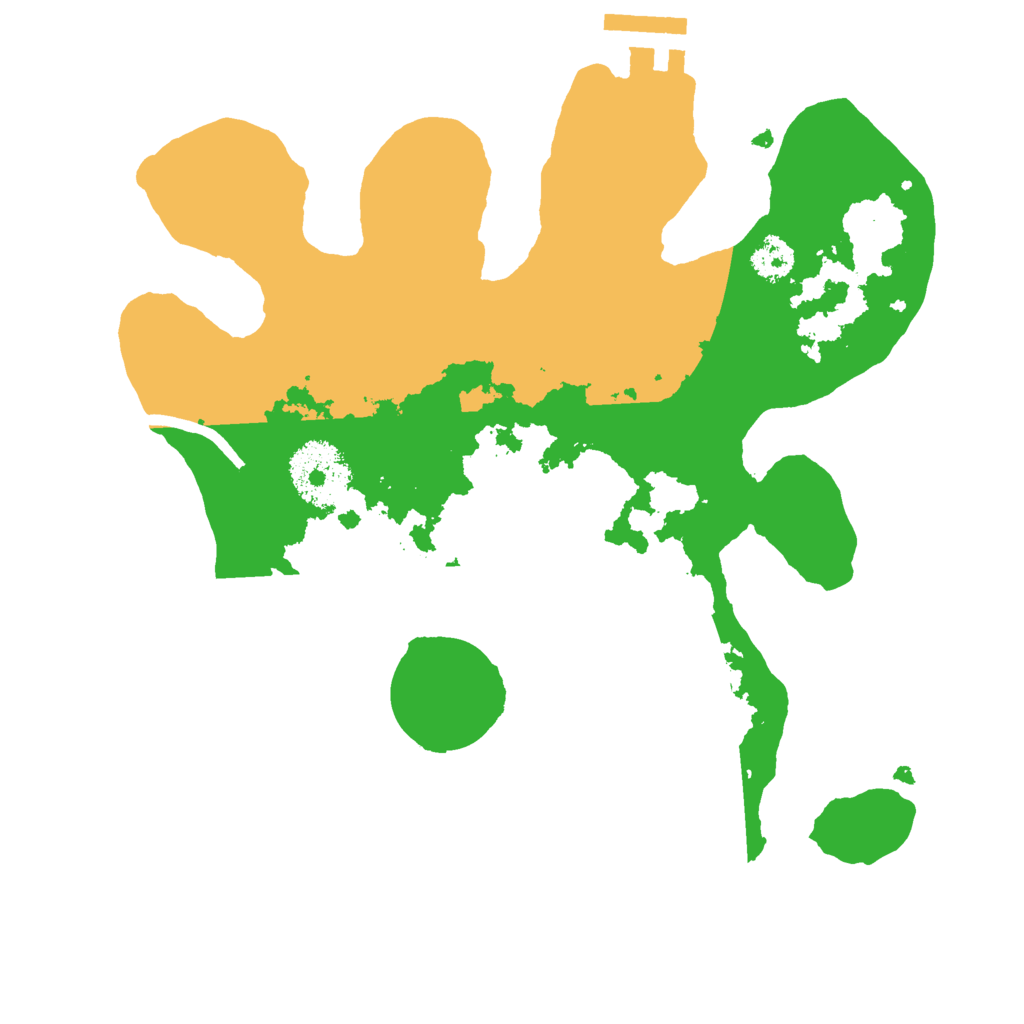 Biome Rust Map: Procedural Map, Size: 2500, Seed: 45560