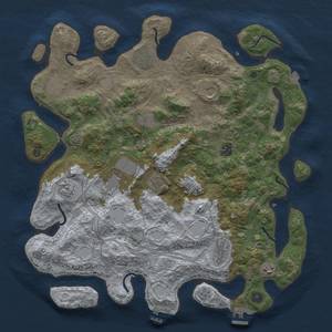 Thumbnail Rust Map: Procedural Map, Size: 4250, Seed: 1691619254, 19 Monuments