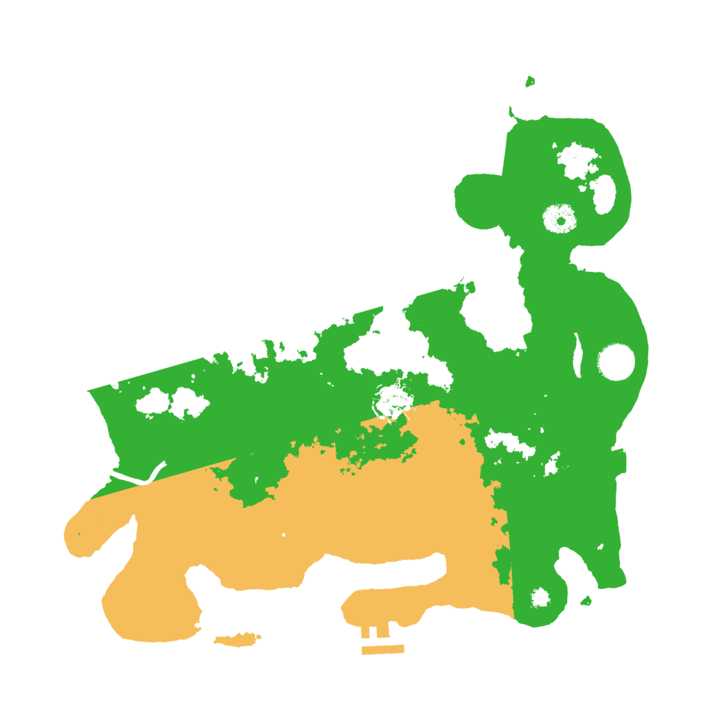 Biome Rust Map: Procedural Map, Size: 3350, Seed: 2007992874