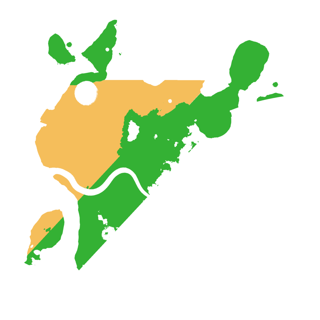 Biome Rust Map: Procedural Map, Size: 2500, Seed: 668342665