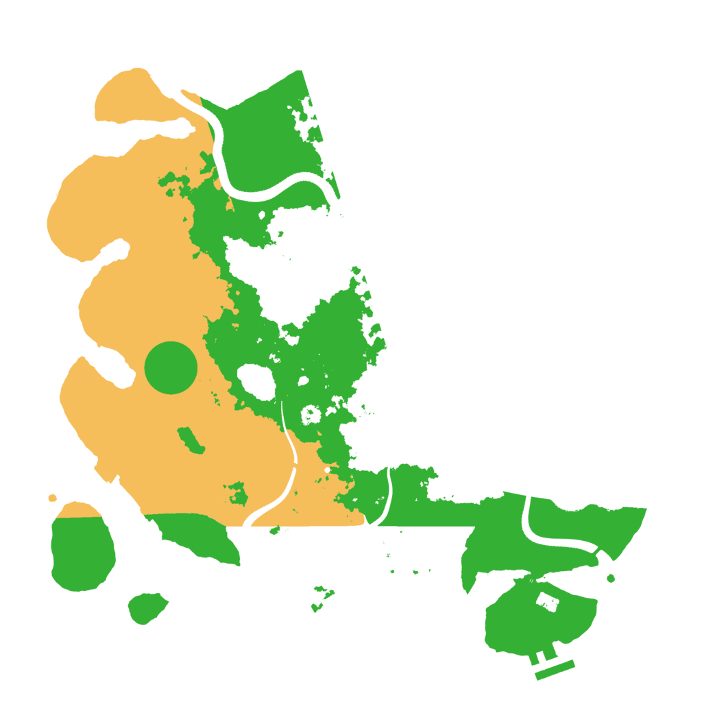 Biome Rust Map: Procedural Map, Size: 3500, Seed: 1548716009